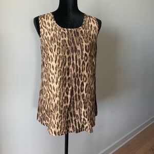 Michael Kors Leopard Print Blouse